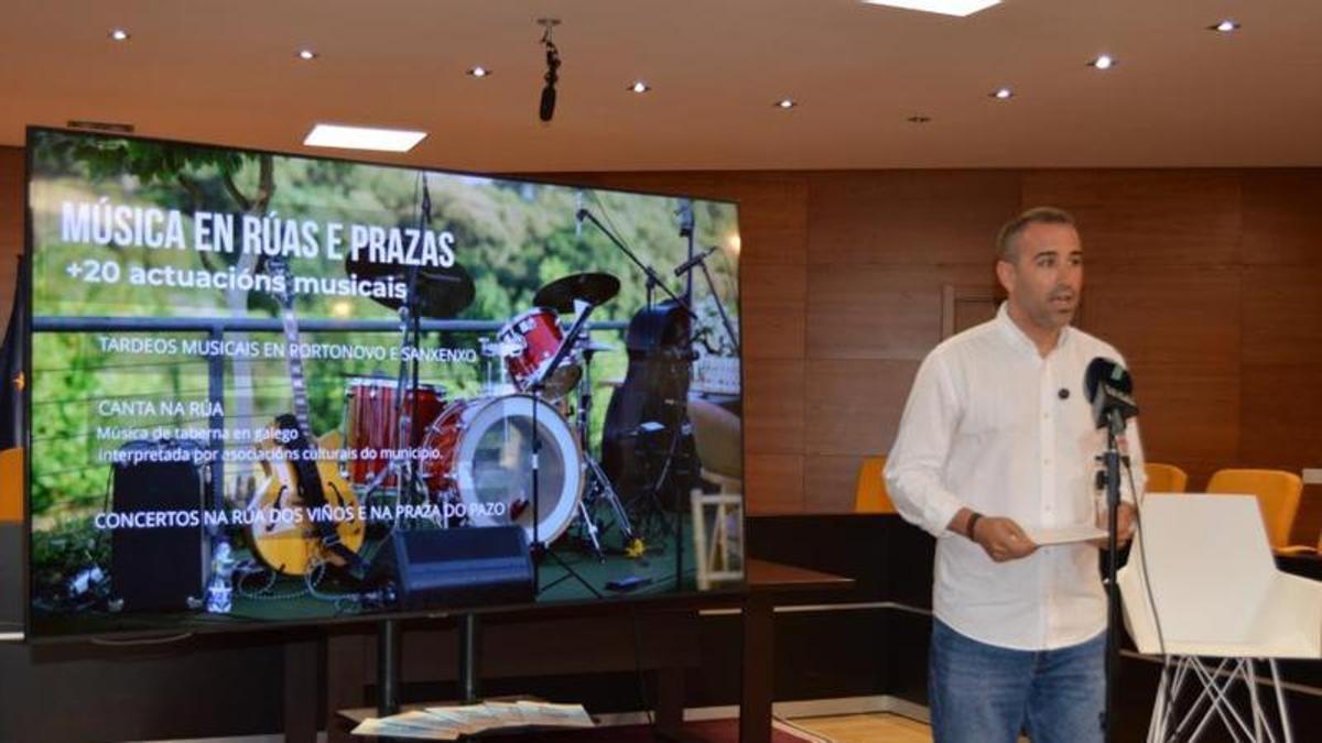 La presentación del programa en el Concello.