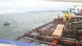 Bateas rotas y barcos a la deriva en las Rías Baixas