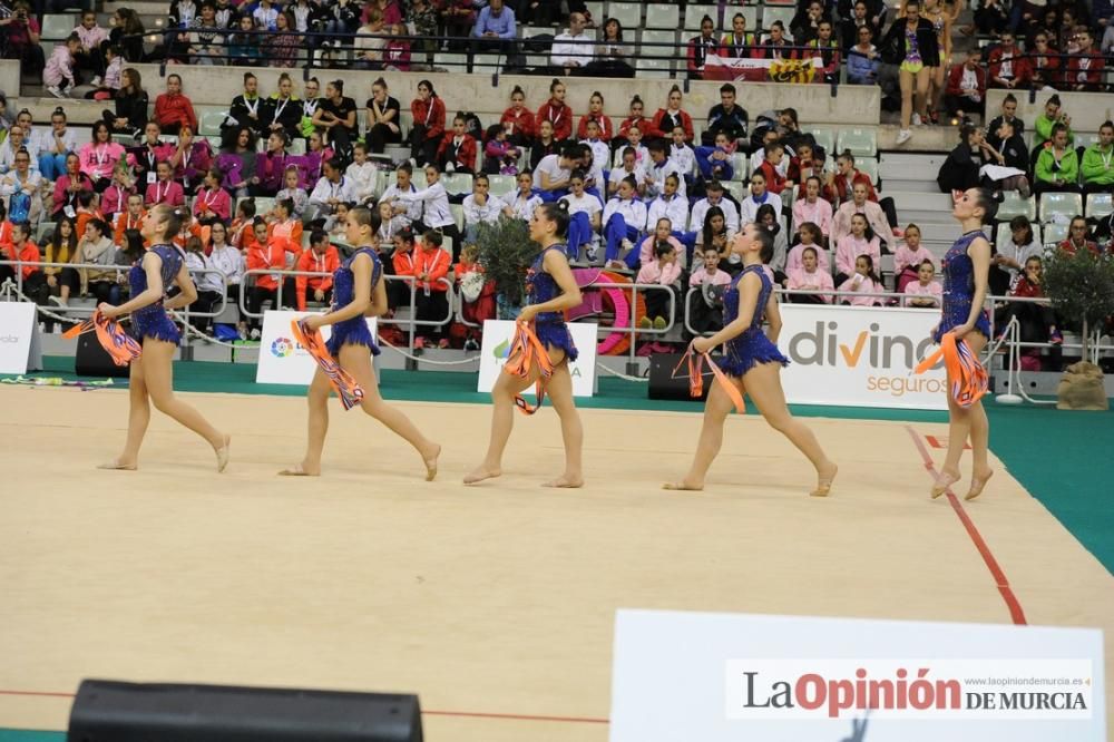 El Campeonato de España arranca en el Palacio de los Deportes con el Rítmica Pozuelo, Ruth Ritmo, Calpe, Praxis y Mabel como líderes