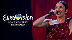 Blanca Paloma en el escenario de Eurovisión 2023.