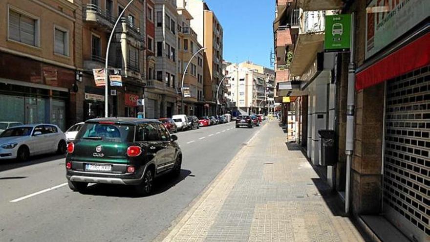 Punt on es va produir l&#039;atracament, al carrer de Barcelona