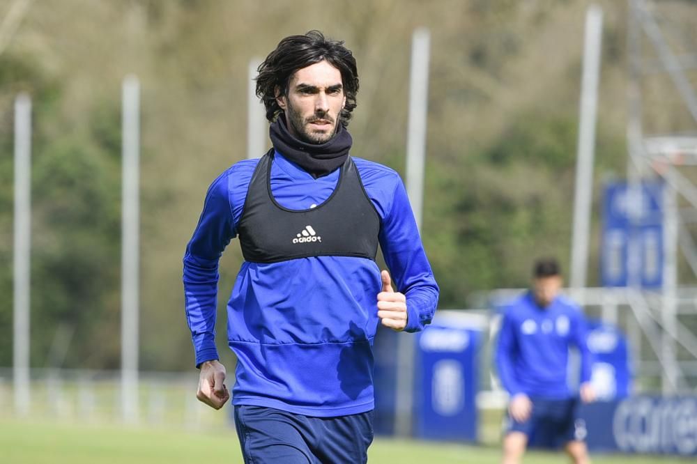 Entrenamiento del Oviedo en El Requexón