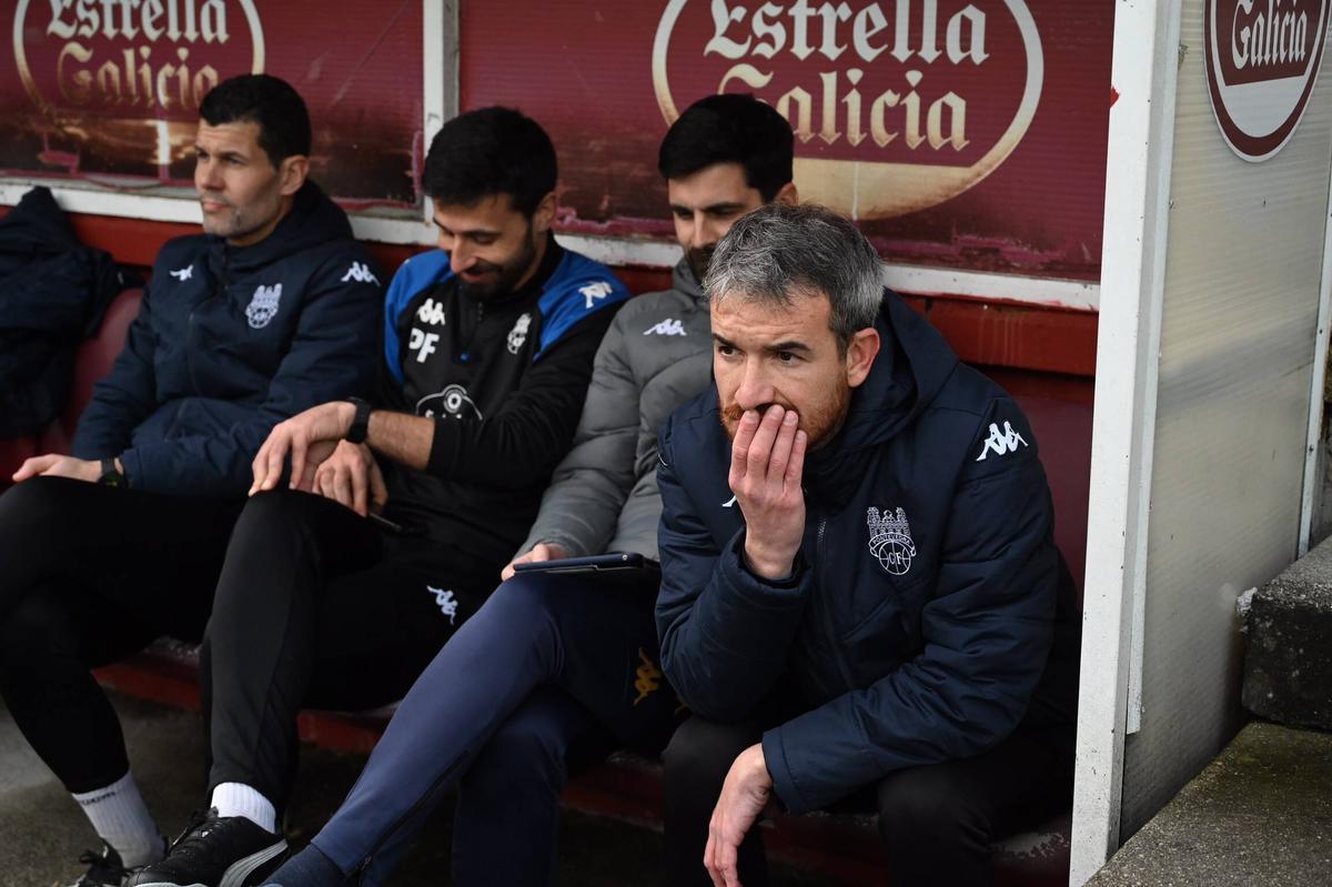 Rubén Domínguez, entrenador del Pontevedra CF.
