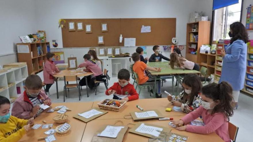 Aula multigrado en el CRA Amencer de Ribadavia.