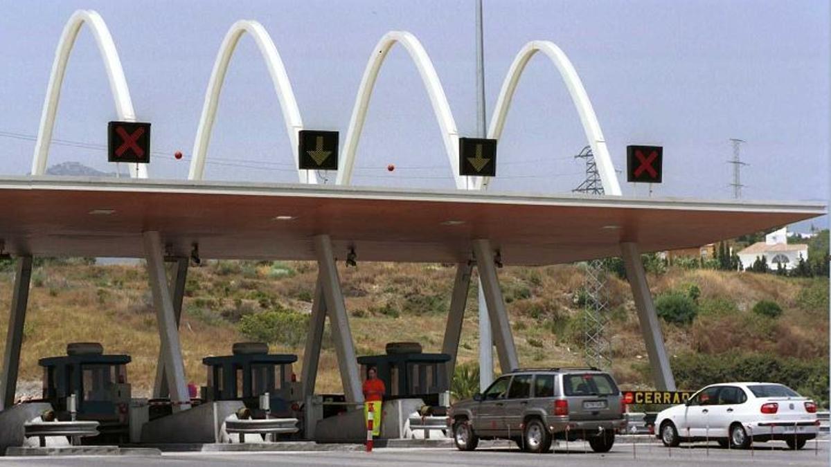 Un peaje de la Autopista de la Costa del Sol.