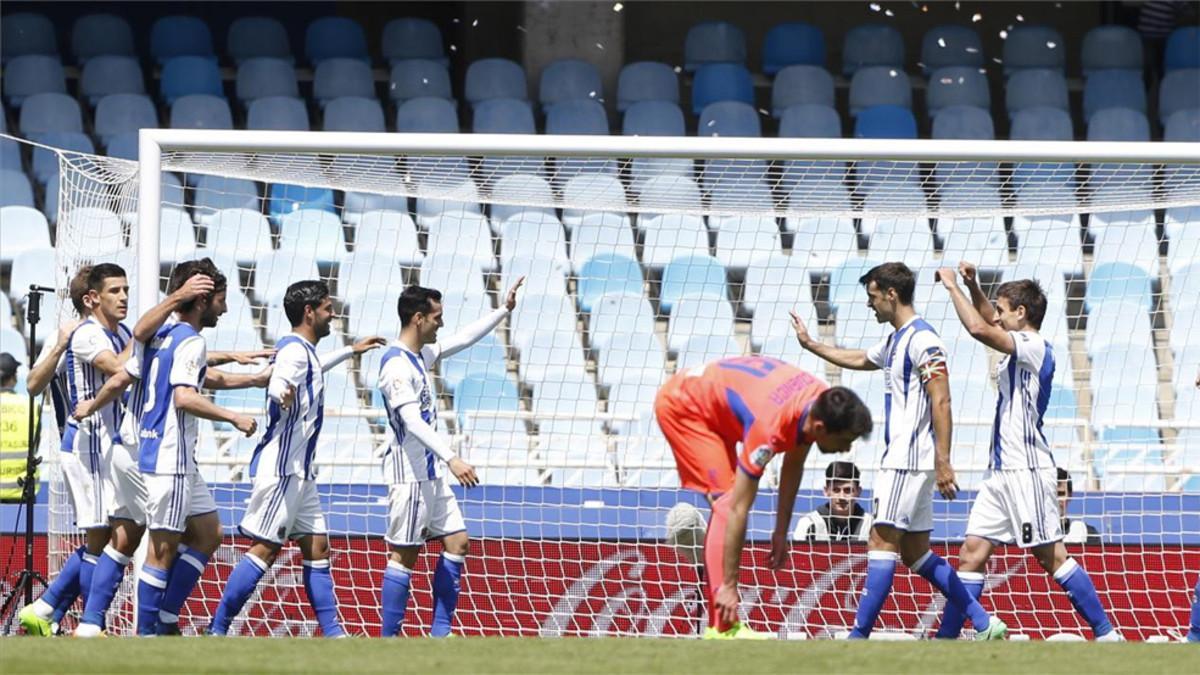 La Real Sociedad sentenció el descenso del Granada