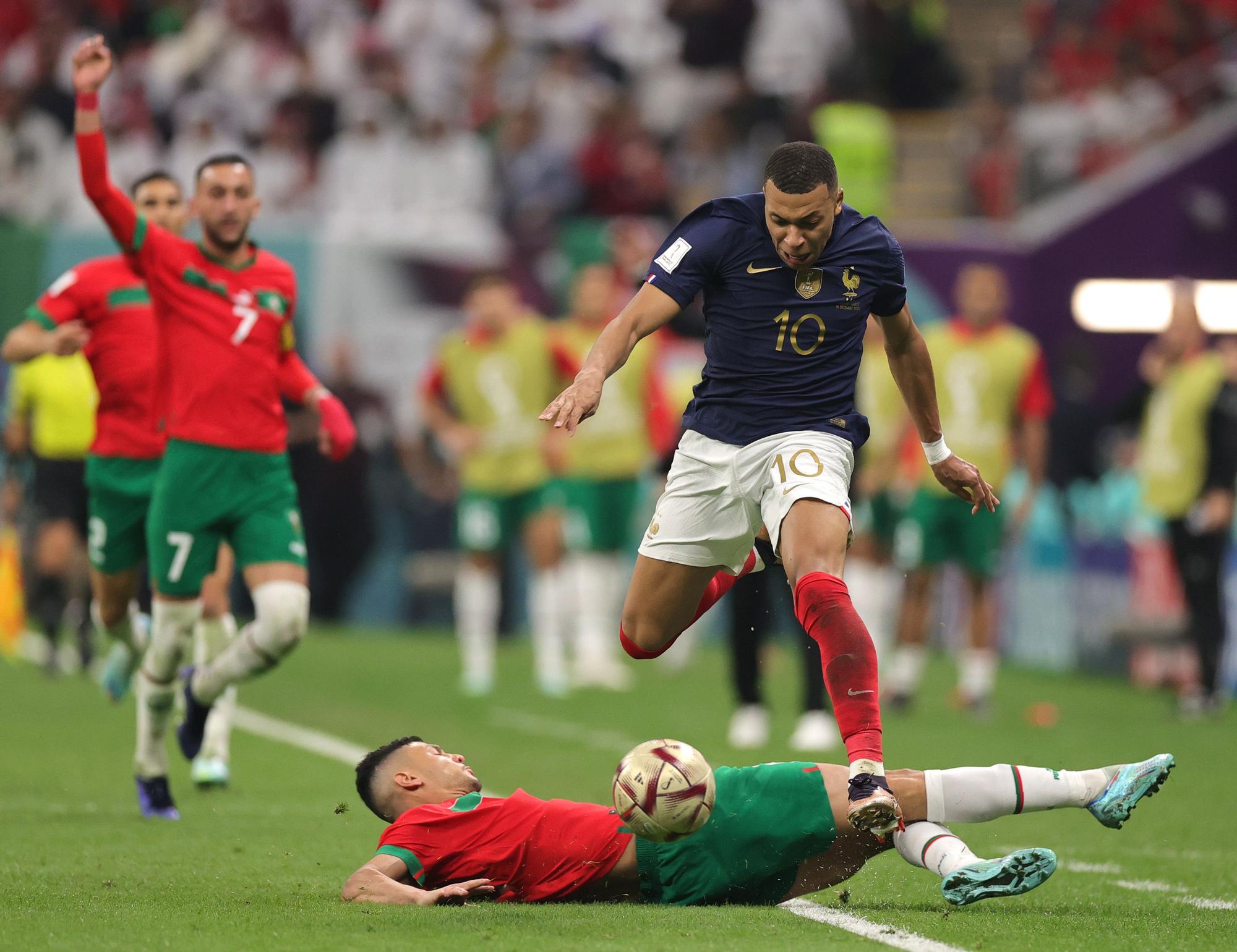 Mundial de Qatar | Francia - Marruecos, en imágenes