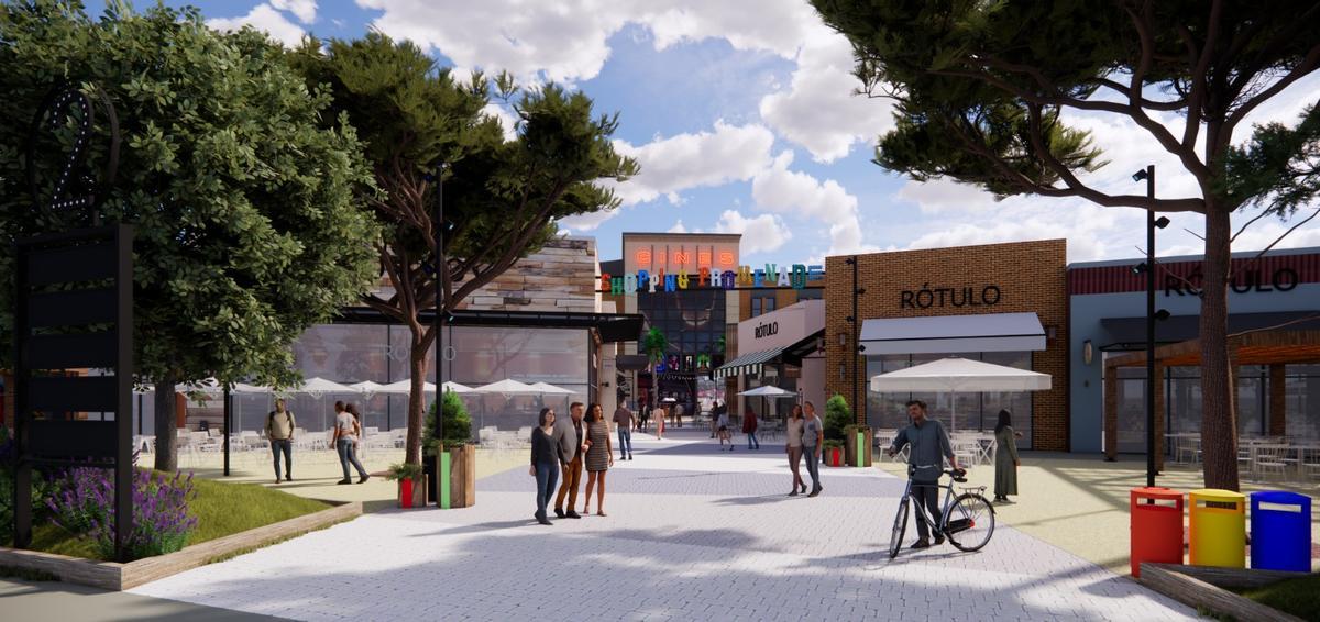 Imagen virtual del parque comercial Promenade Shopping Lleida, que impulsan Eurofund Group y Frey Iberia