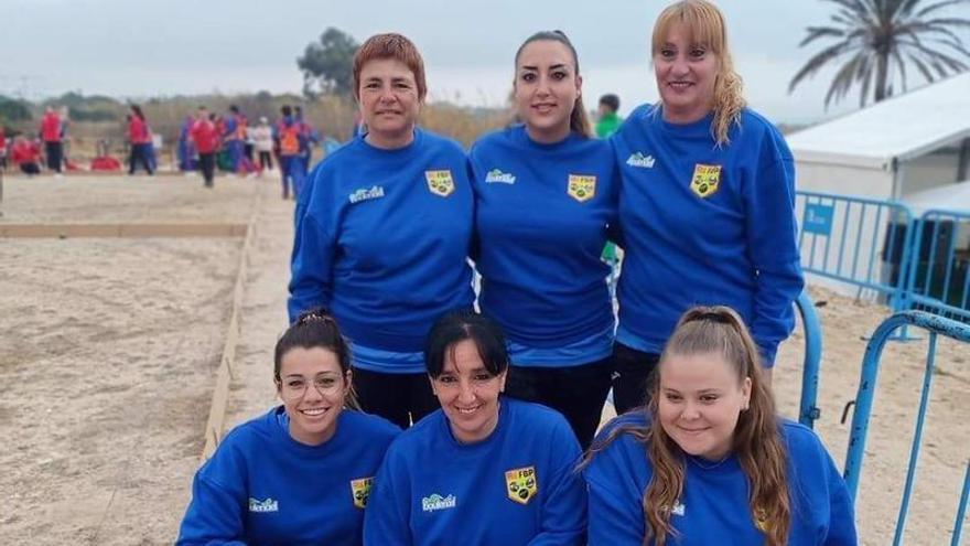 Plata para la selección balear femenina en la Liga de Comunidades de petanca