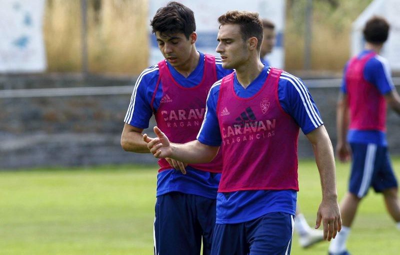 Concentración del Real Zaragoza en Boltaña