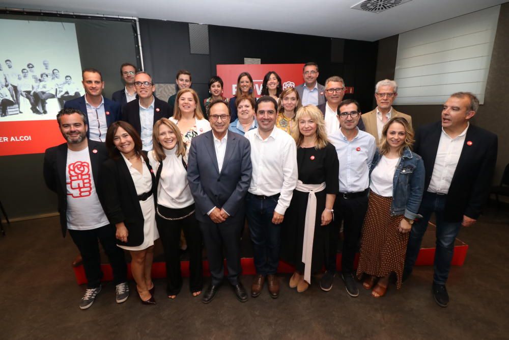 Presentación de la candidatura del PSOE en Alcoy.