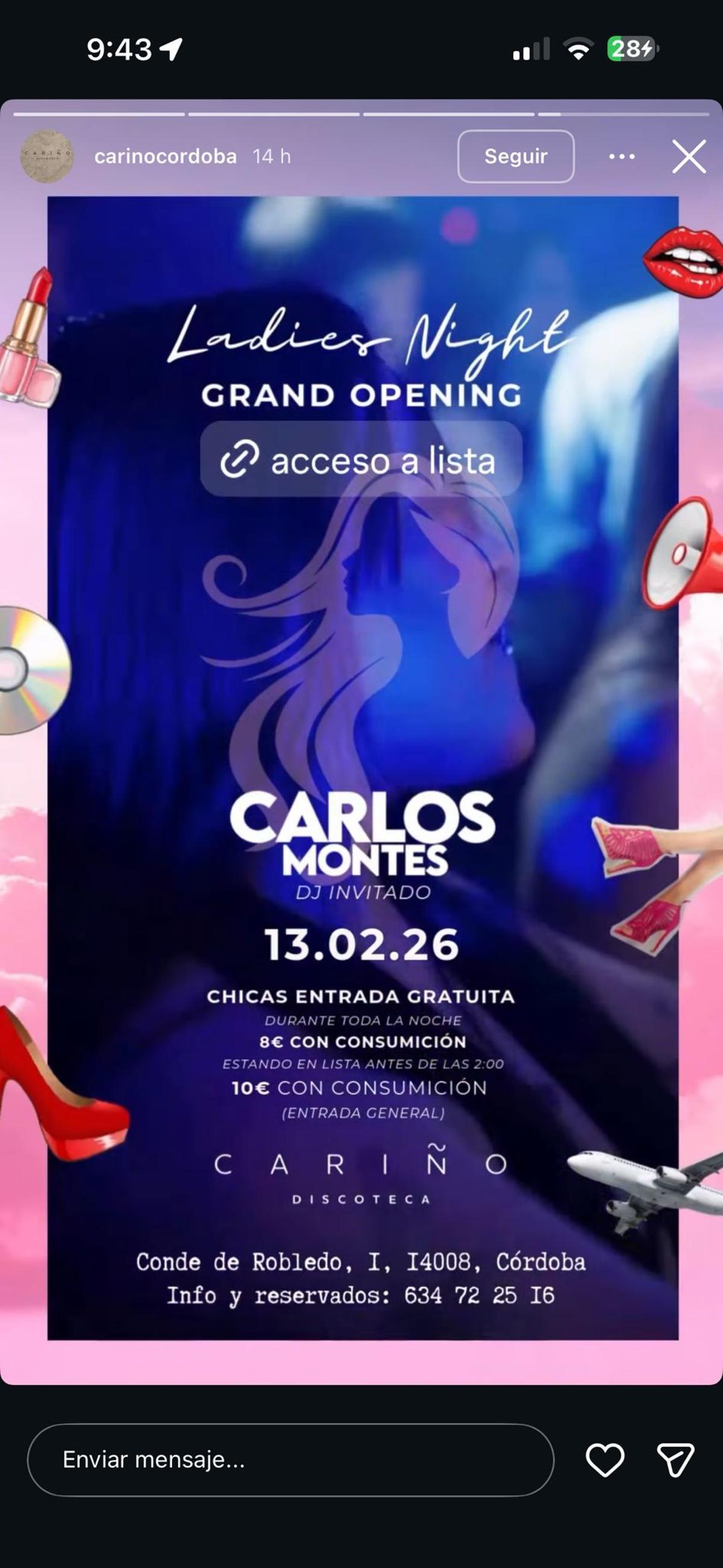 Imagen del cartel promocional de la fiesta.