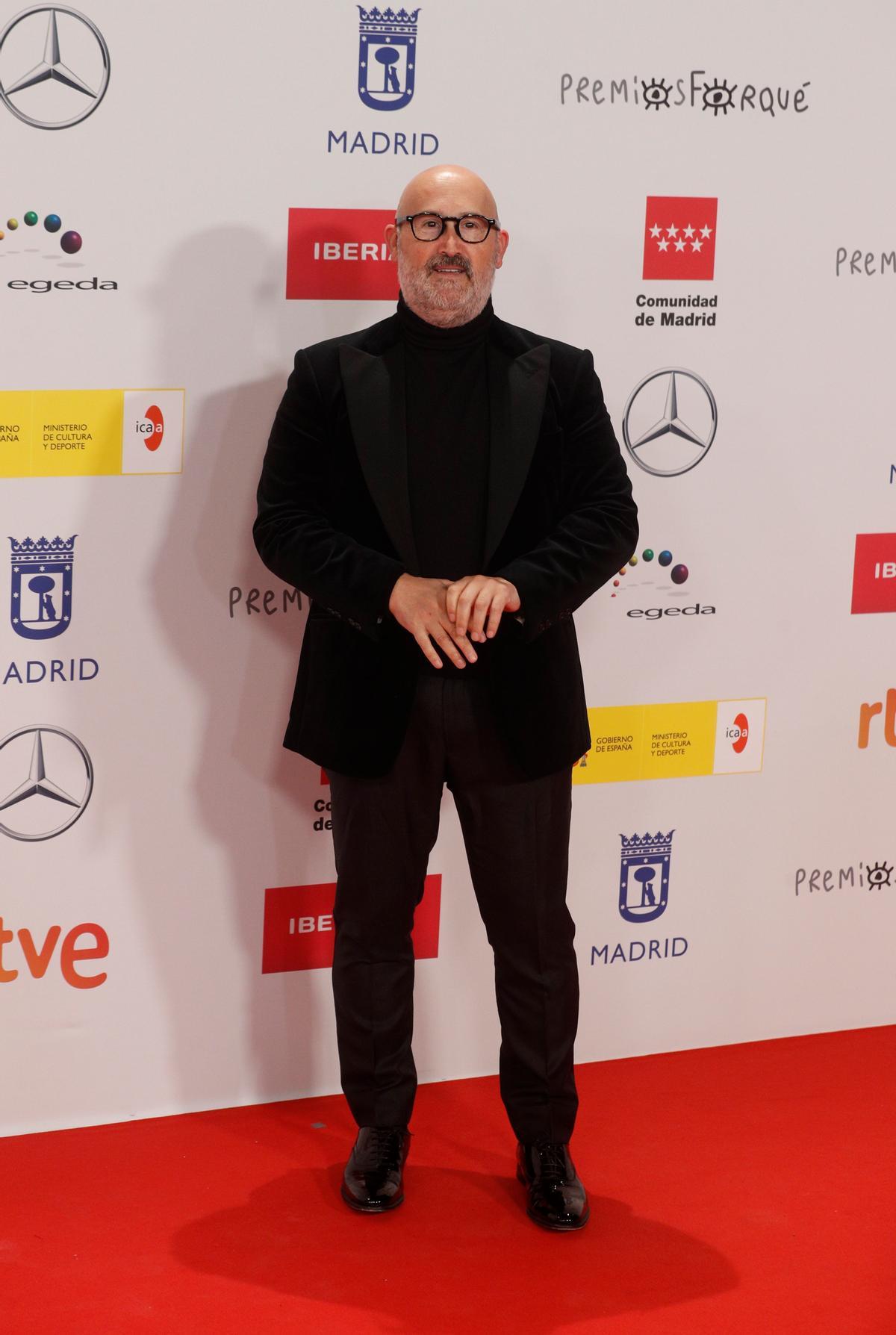 El actor Javier Cámara a su llegada a la gala de entrega de los Premios Forqué.