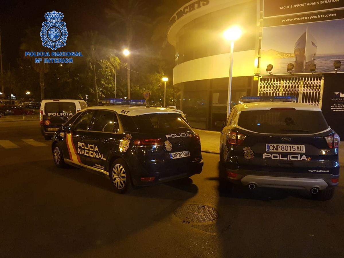 Patrullas de la Policía Nacional en Palma.