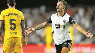 Hugo Duro marca en rojo el partido ante el Mallorca