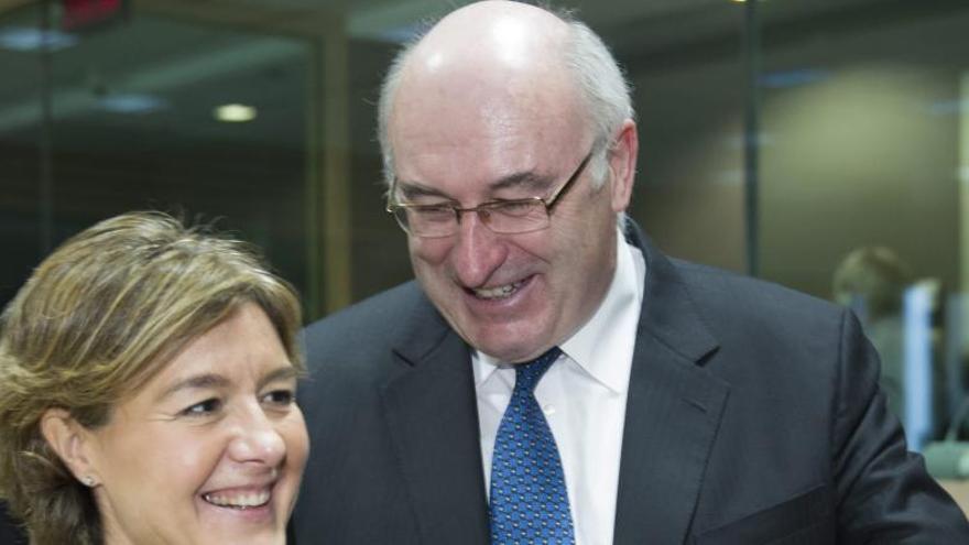 La ministra de Agricultura y el comisario de Agricultura y Desarrollo, Phil Hogan