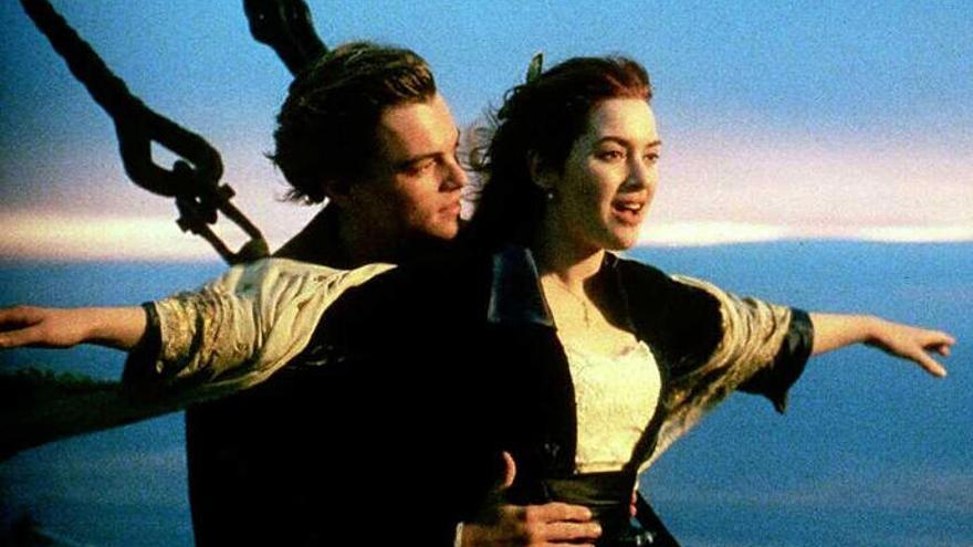 DiCaprio y Winslet, en &#039;Titanic&#039;.
