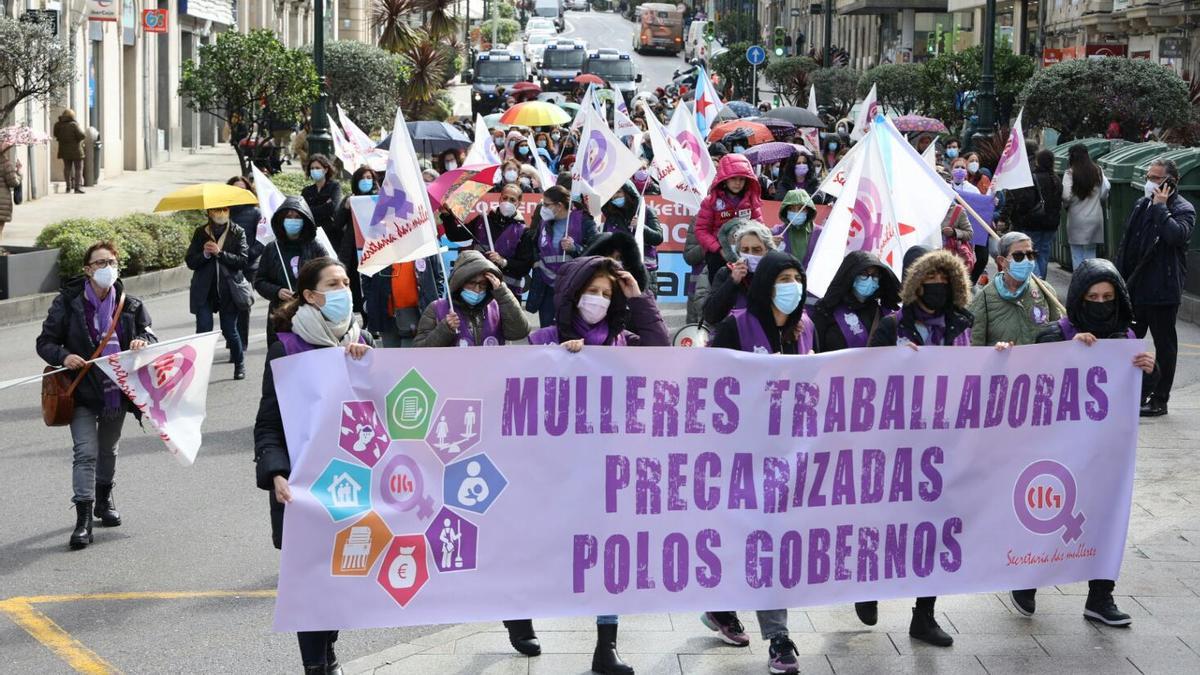 Manifestación de la CIG por el 8M en Vigo