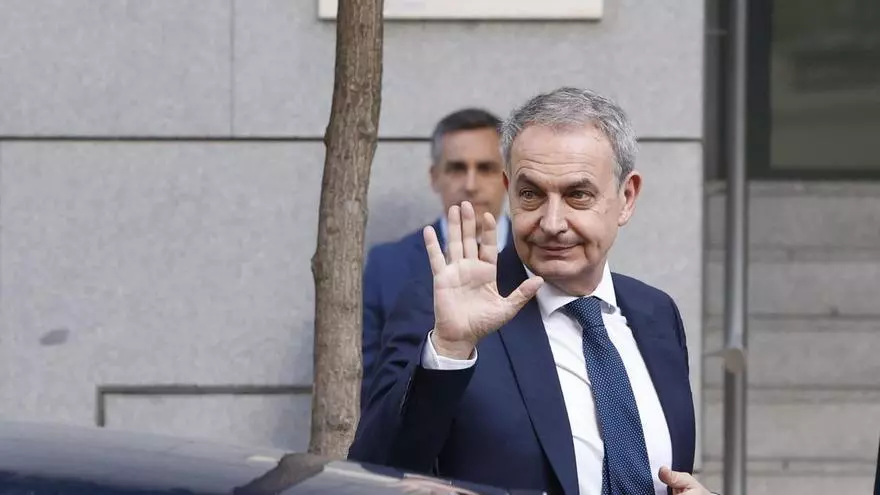 Así ha sido la llegada de Zapatero a la Audiencia Nacional para declarar como investigado