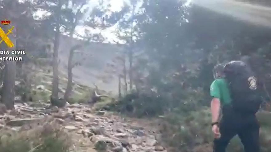La Guardia Civil rescata dos senderistas experimentados en el Moncayo