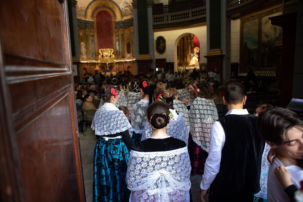 Las imágenes de la ofrenda floral a la Virgen de la Caridad en Cartagena