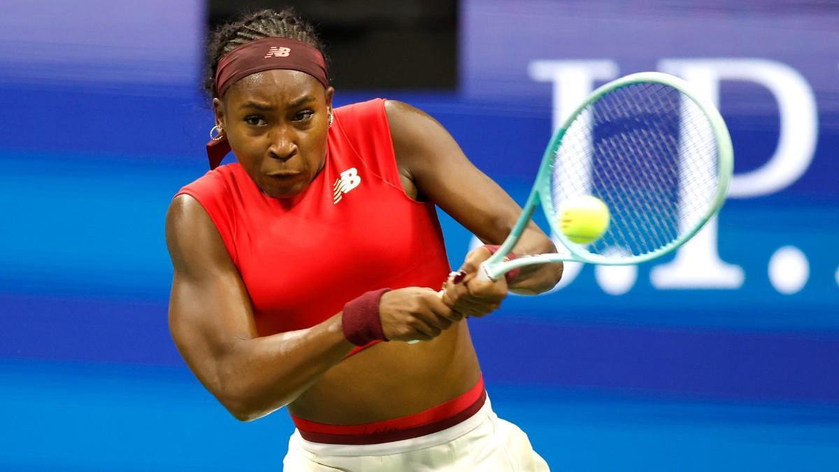 Coco Gauff, durante un partido