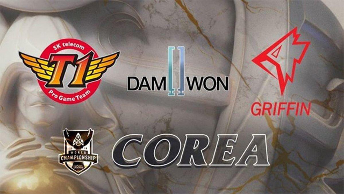 Los equipos de Corea de League of Legends World