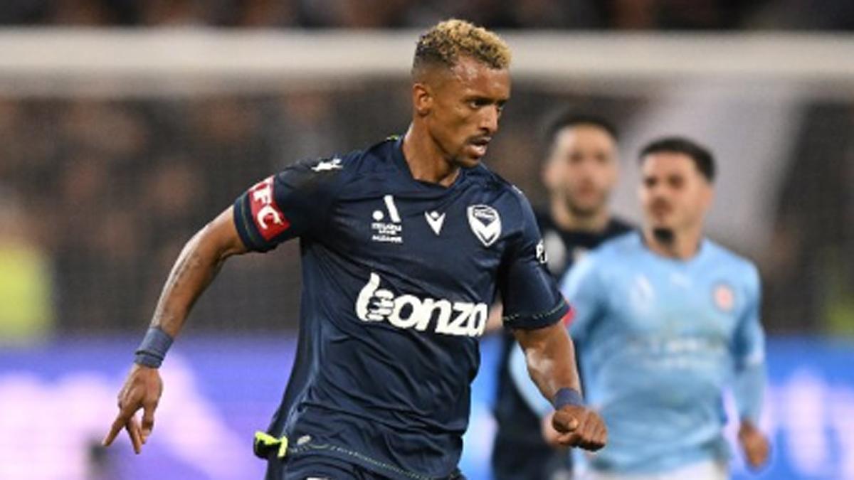 Luis Nani, durante un partido con el Melbourne Victory