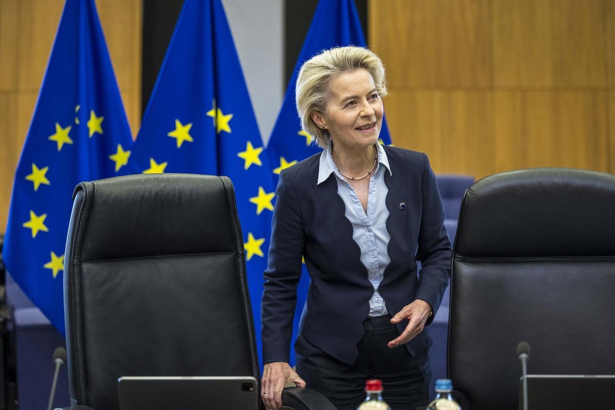 La presidenta de la Comisión Europea, Ursula von der Leyen