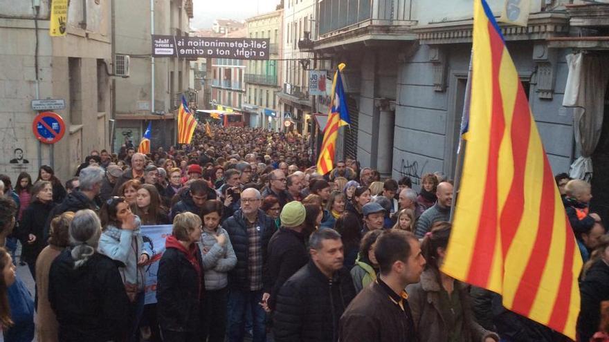 Manifestació a Berga el 21 de febrer