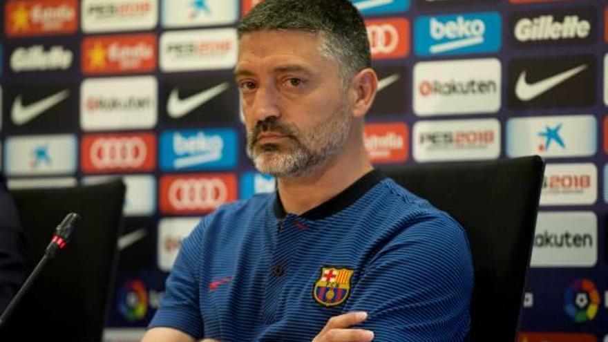 García Pimienta, presentat com a nou tècnic del Barça B