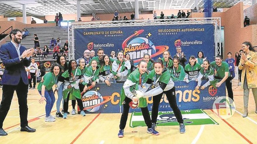 La carpeña Paloma Bioque gana el oro en minibasket con la selección andaluza