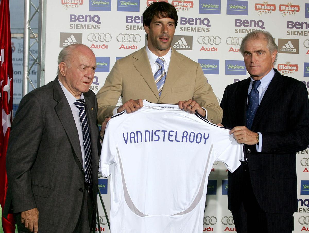 El delantero holandés Ruud van Nistelrooy, gran fichaje de Ramón Calderón en 2006.