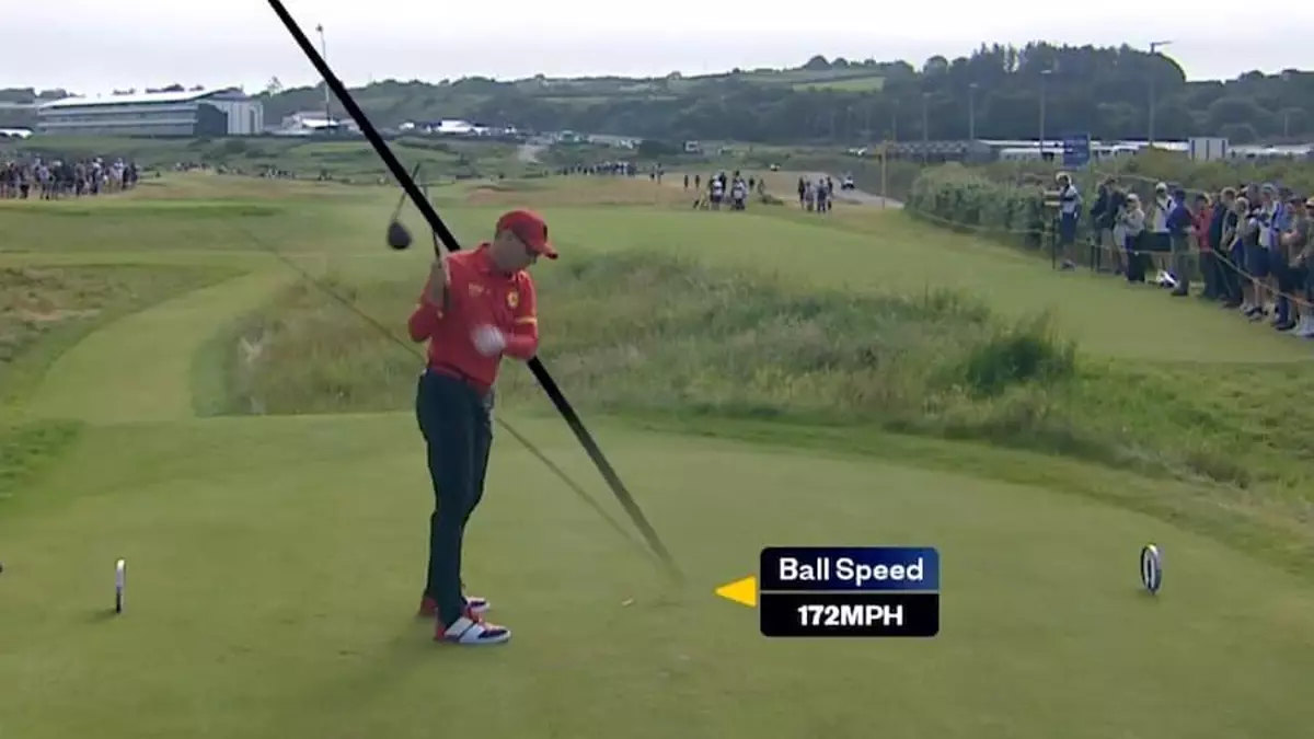 Sergio García destroza su driver, frustrado por su mala semana en el Open