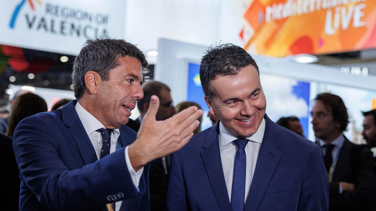 El presidente de la Generalitat, Carlos Mazón, se reunió este lunes en Londres con el ministro de Industria y Turismo, Héctor Gómez