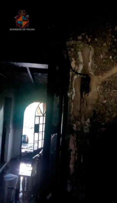 Un herido grave y cuatro leves por un incendio en una chimenea de Marratxí