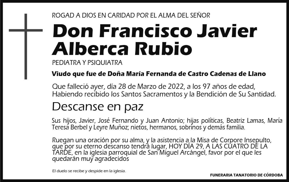 Francisco Javier Alberca Rubio