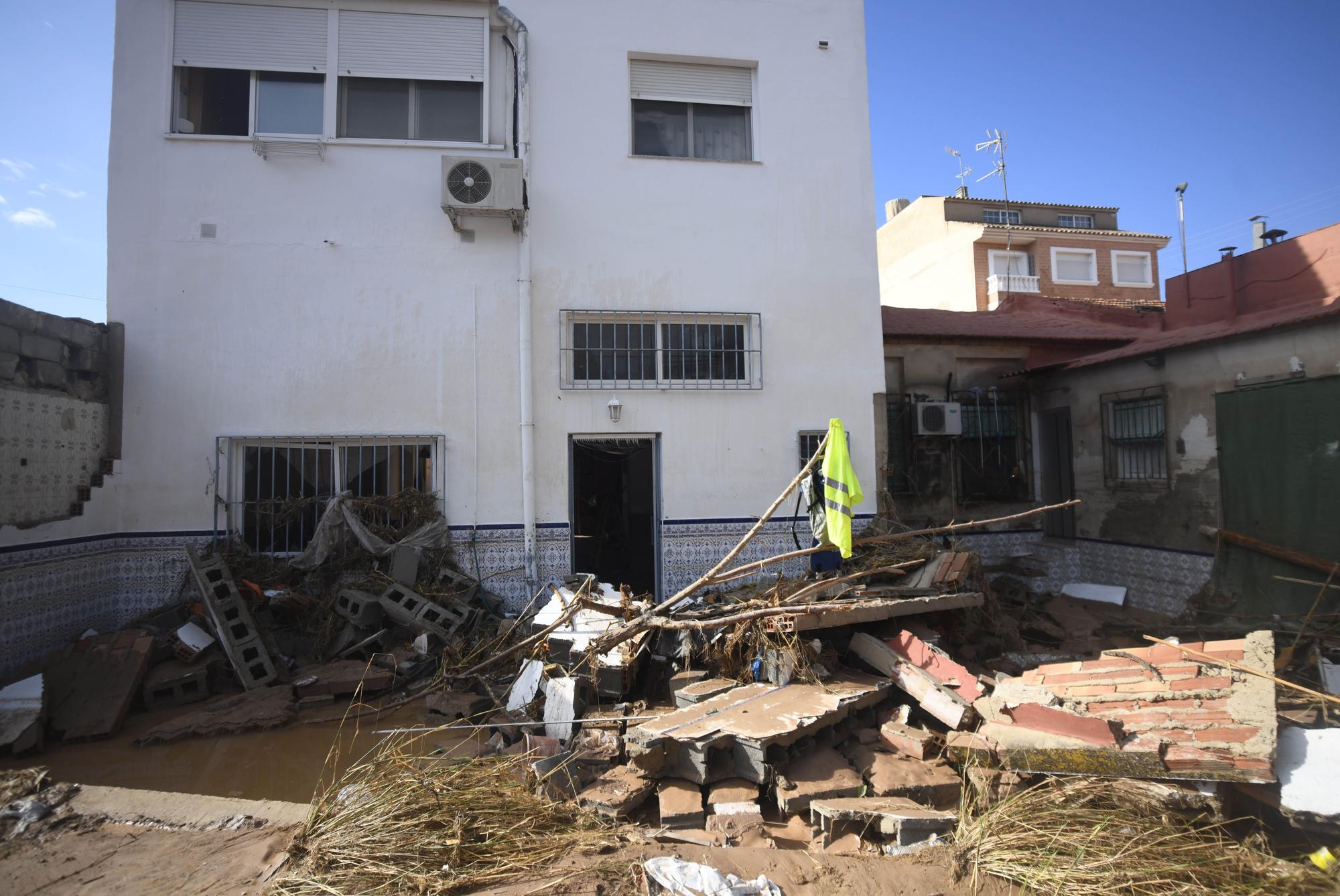 Los estragos del temporal en Javalí Viejo, en imágenes