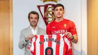 VÍDEO: Así fue la presentación oficial de Ferrari, el nuevo fichaje del Sporting de Gijón