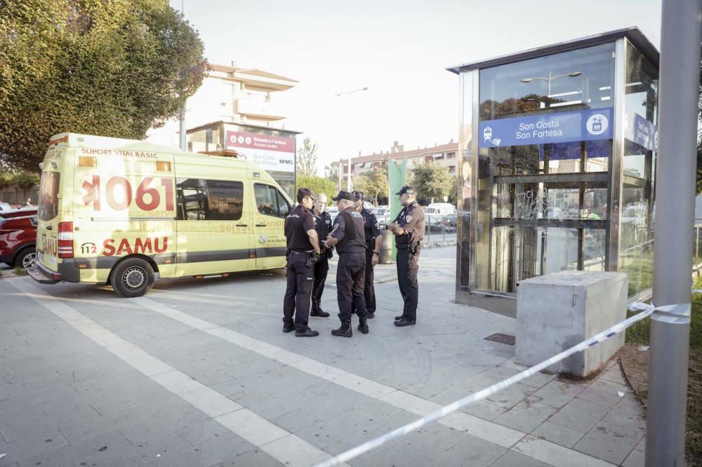 Incendio en el metro de Palma