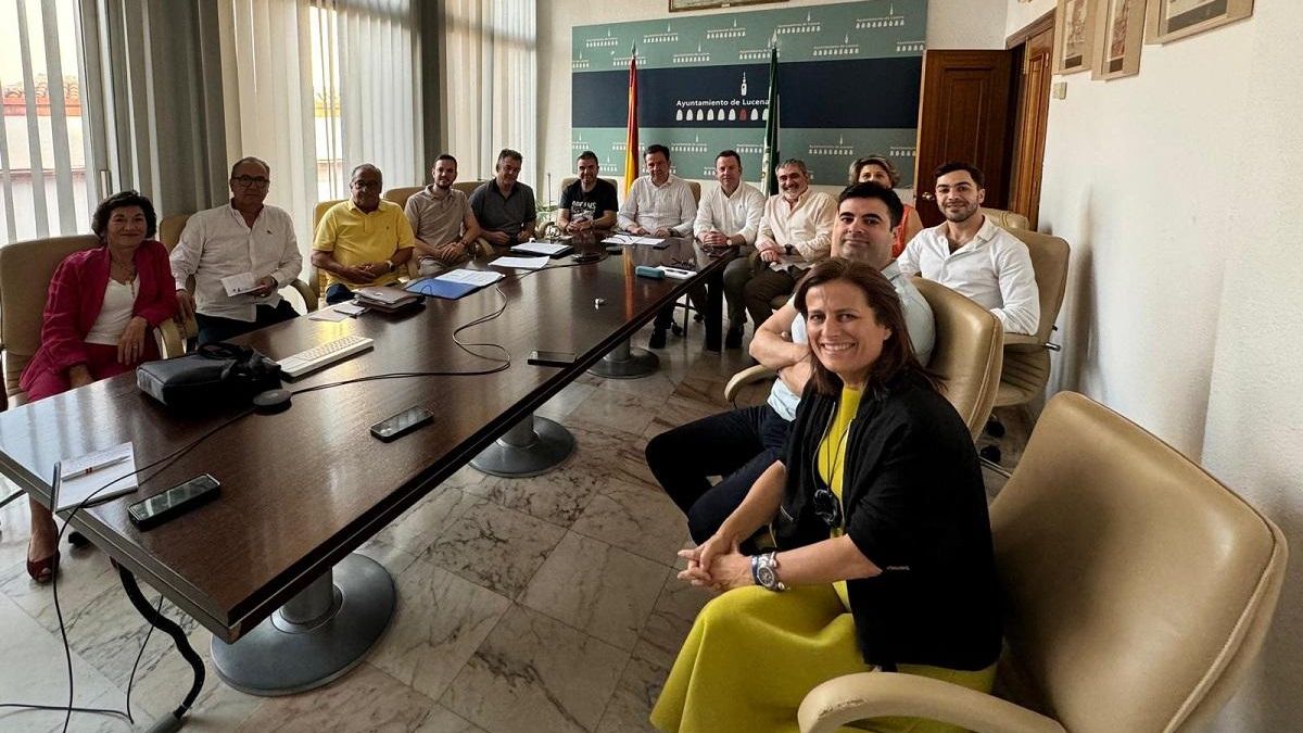 Reunión de las plataformas sanitarias de Lucena con el Ayuntamiento.