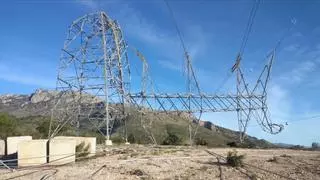 Directo | El viento derriba árboles y una torre de tensión en La Nucia