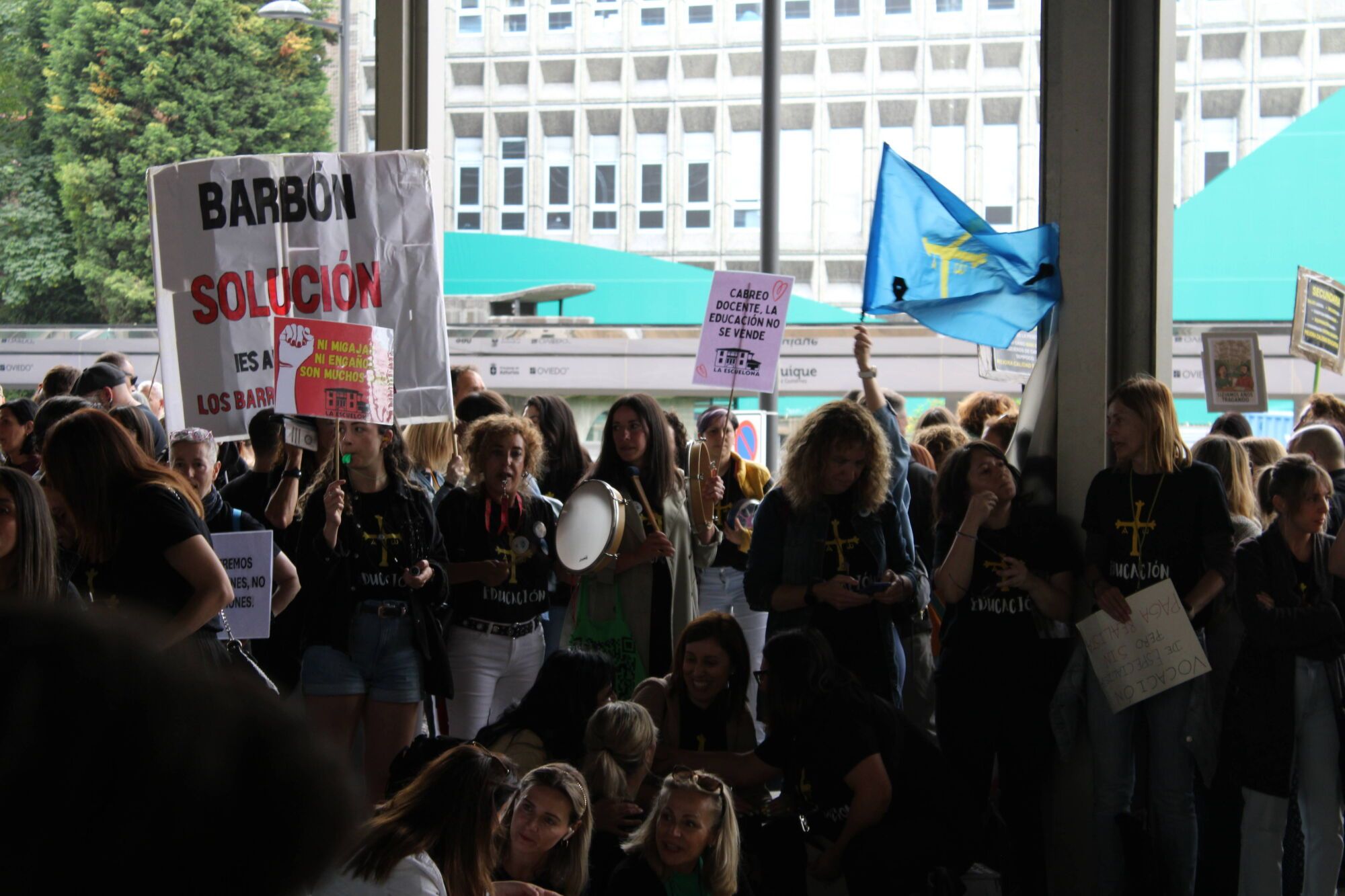 Así fue la última jornada de huelga educativa en Asturias