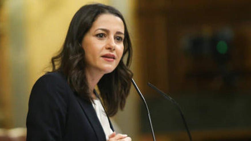 La líder de Cs, Inés Arrimadas, al Congrés dels Diputats