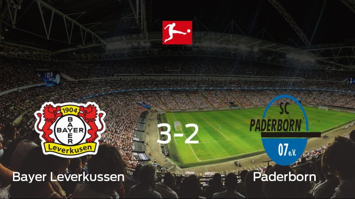 El Bayern Leverkusen se impone por 3-2 al Paderborn