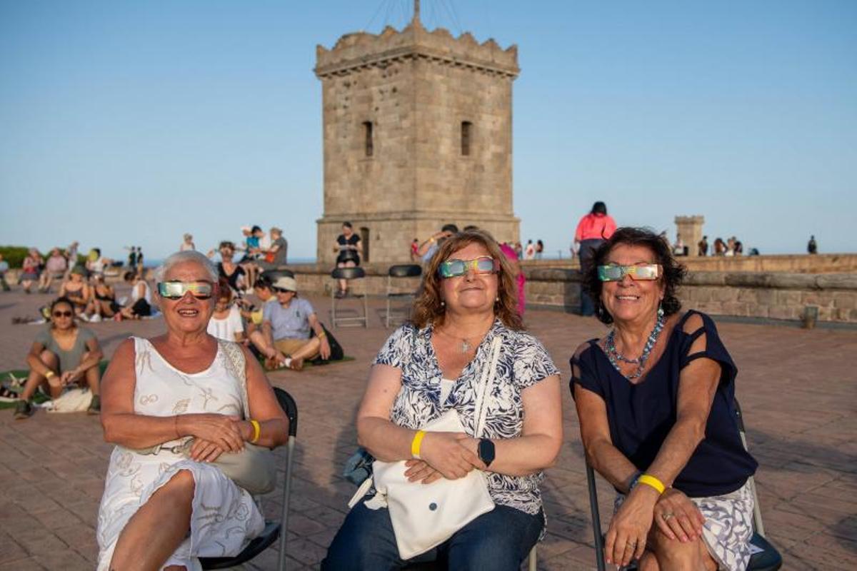 Las primeras imágenes del eclipse Las primeras imágenes del eclipse