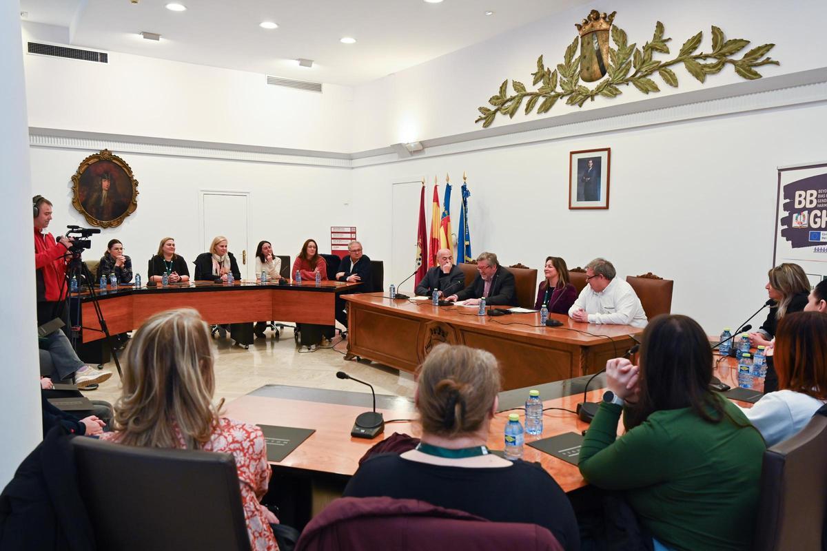 La recepción en el Ayuntamiento de Dénia