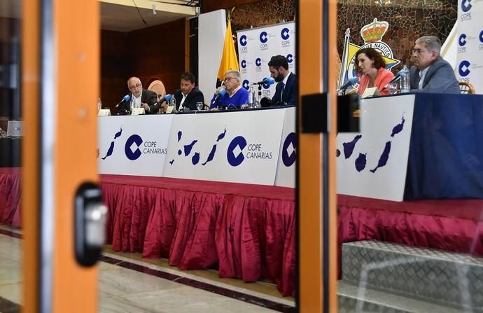 07/05/2019 LAS PALMAS DE GRAN CANARIA. .Los candidatos de los principales partidos al Cabildo de Gran Canaria contrastan sus propuestas en un debate organizado or la cadena COPE, en el Real Club Náutico de Gran Canaria. Nueva Canarias, Antonio Morales. JxGC Coalición Canaria, José Miguel Bravo de Laguna. PP AV, Marco Aurelio Pérez. Sí Podemos, Sara Ramírez. PSOE, Luis Ibarra.  Fotógrafa: YAIZA SOCORRO.  | 07/05/2019 | Fotógrafo: Yaiza Socorro