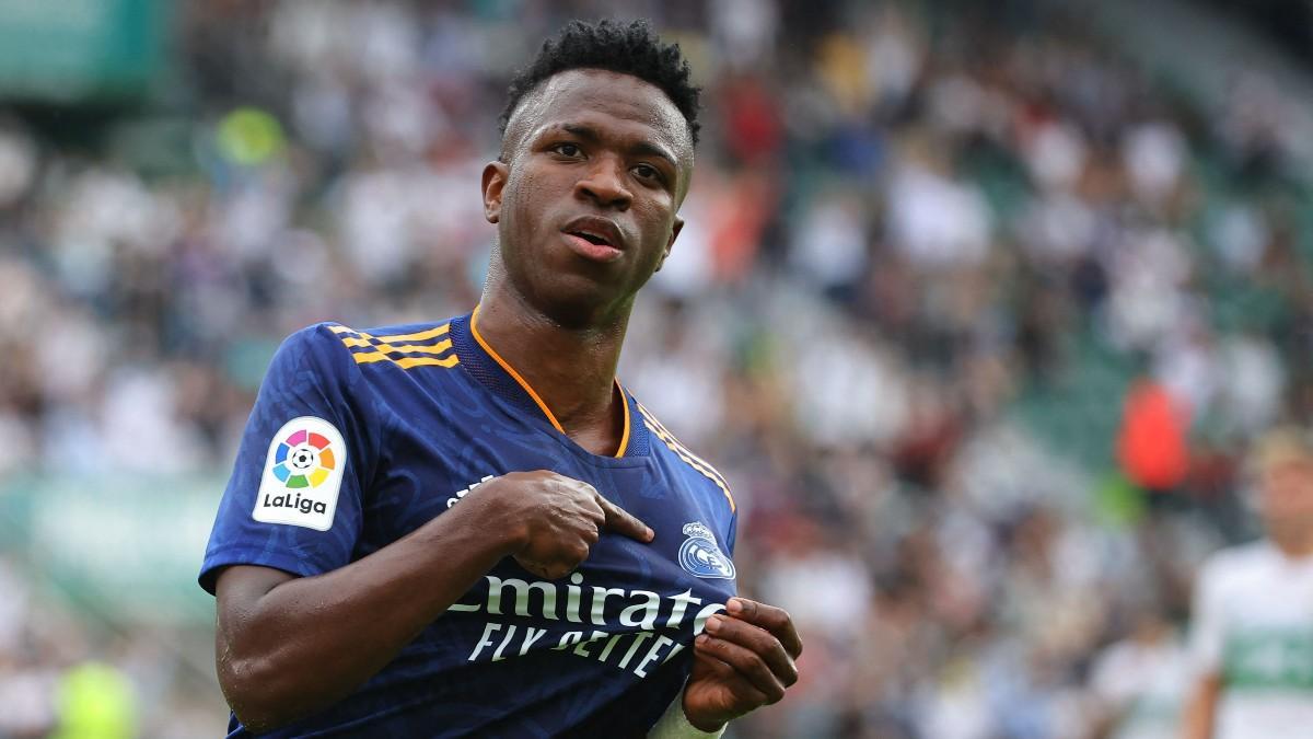 Vinícius celebra un gol ante el Elche