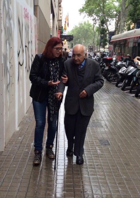 Àngels Gregori y Francisco Brines